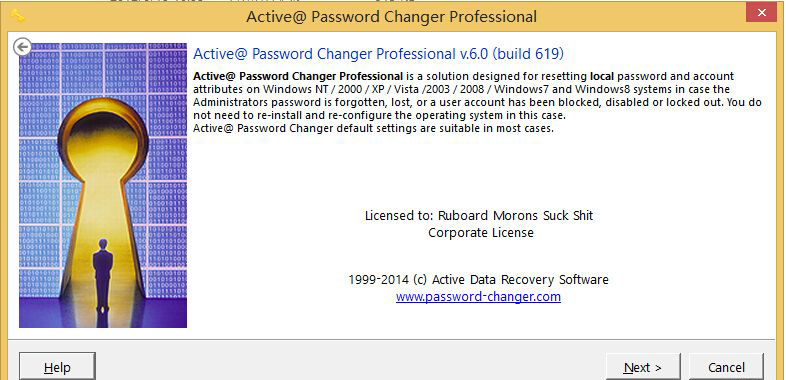 Active@ Password ChangerƽWindows2012R2ϵͳû½벽