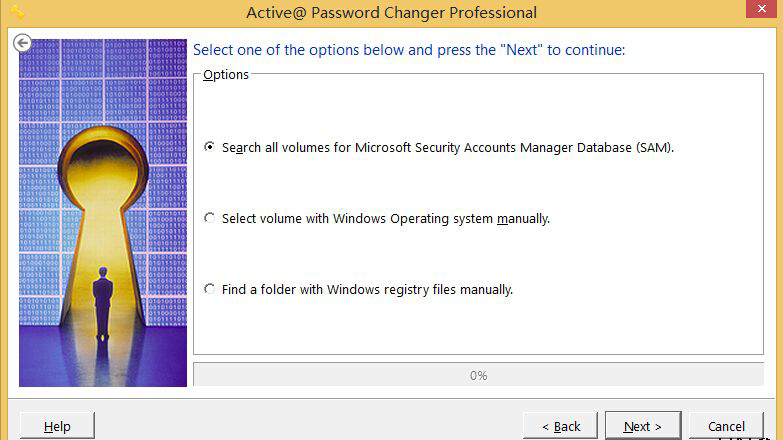 Active@ Password Changer破解Windows2012R2系统用户登陆密码步骤