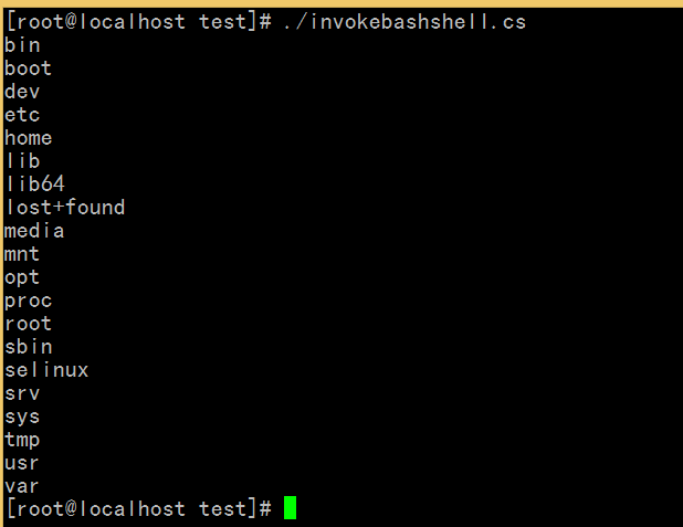 通过调用C来间接调用Shell