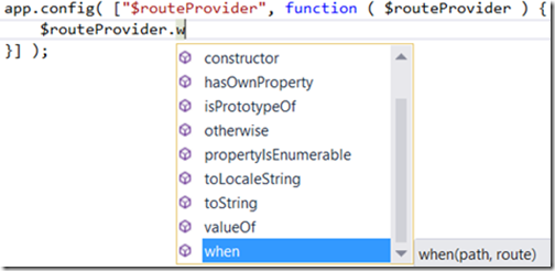 Visual Studio 2015中的JavaScript编辑器变化